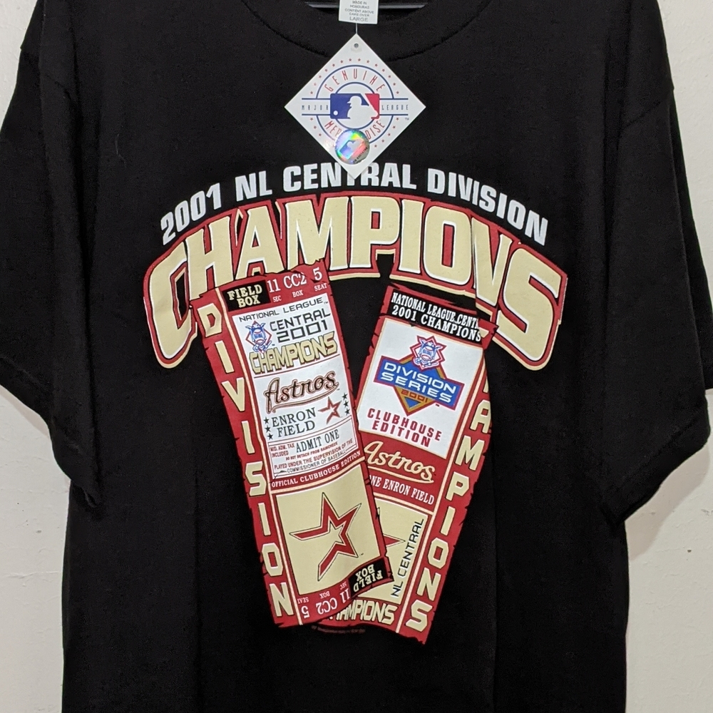 2001 NL Central Division Champions Astros Tee